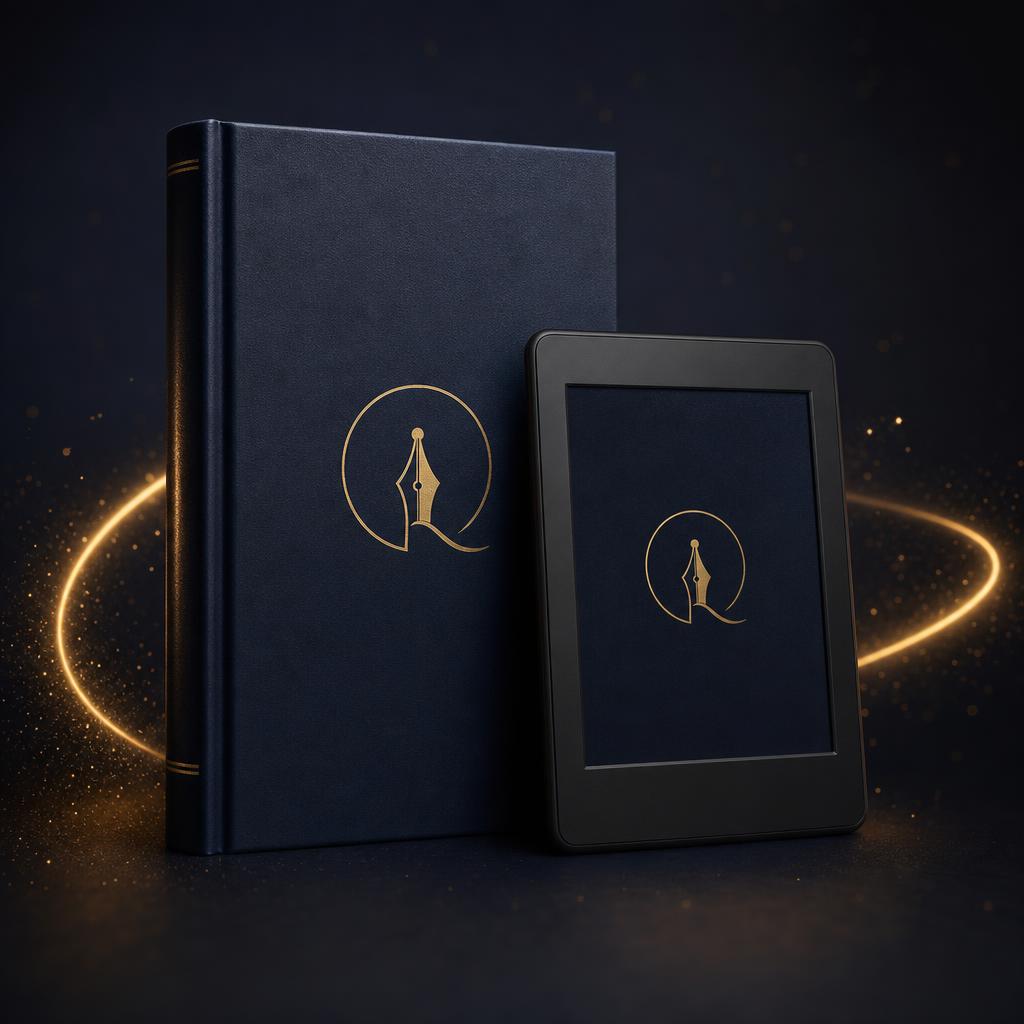 Mockup de Kindle e livro físico prontos para a Amazon