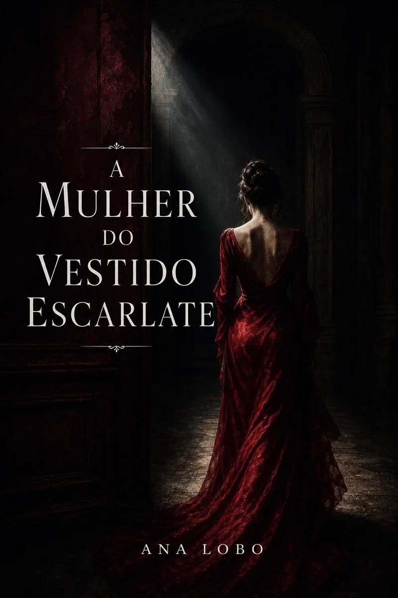 Capa do livro A Mulher do Vestido Escarlate