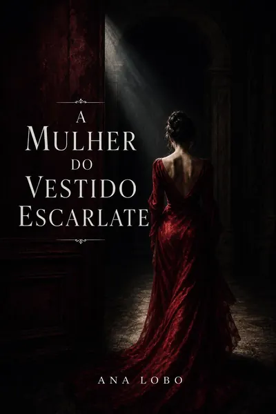 Capa do livro A Mulher do Vestido Escarlate