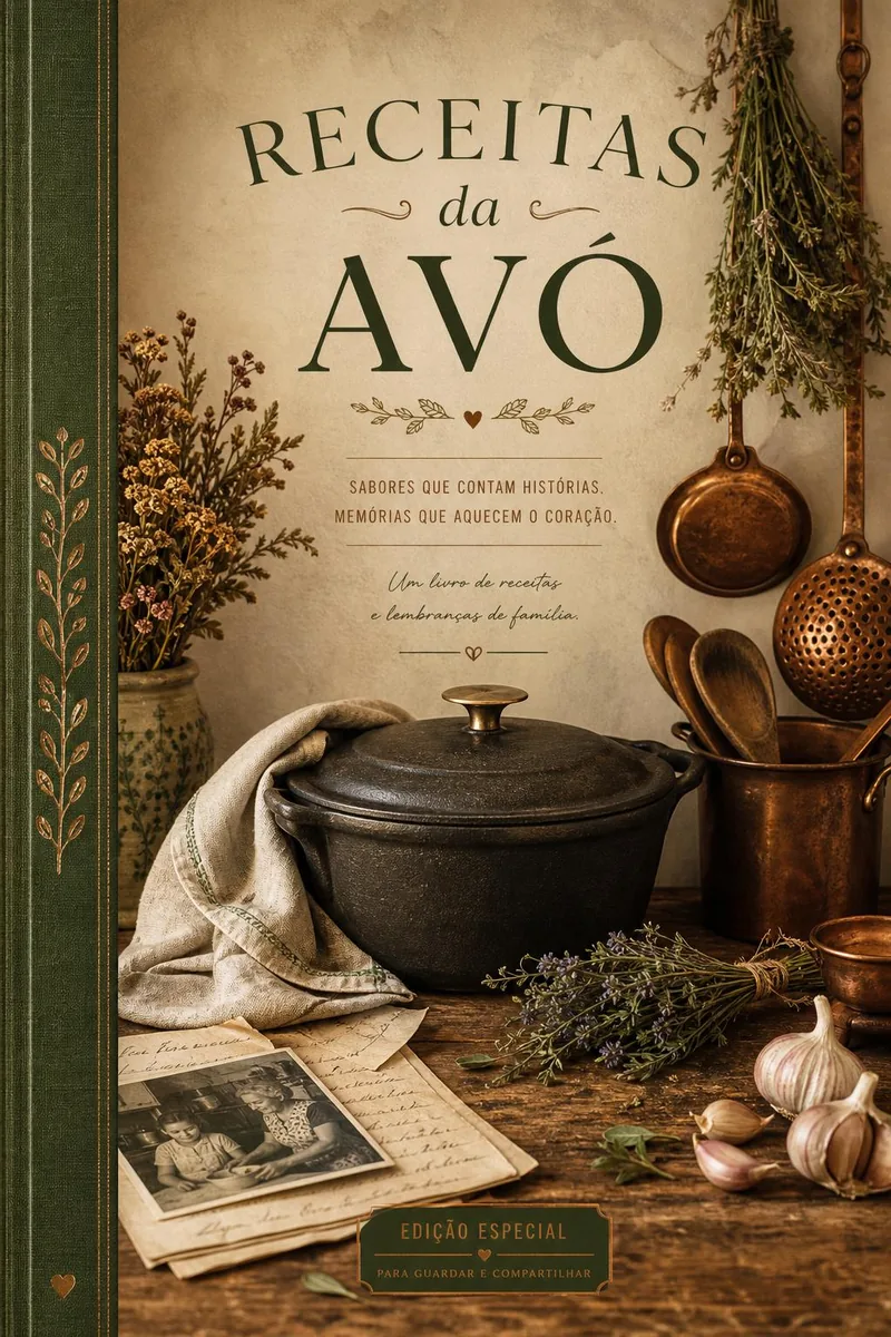 Capa do livro Receitas da Avó