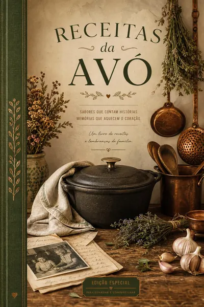 Capa do livro Receitas da Avó